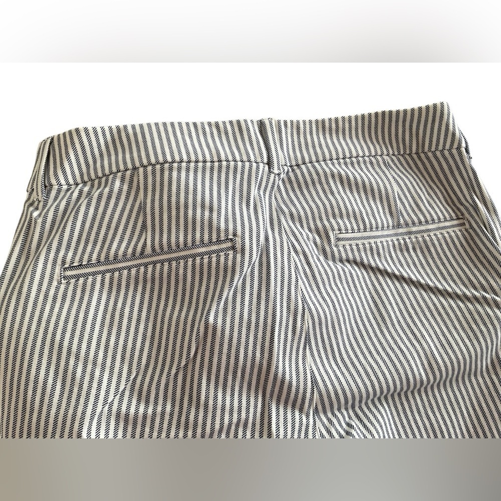 Old Navy Blue White Stripe Ankle Pants Size 10 Never Worn - Picture 4 of 7